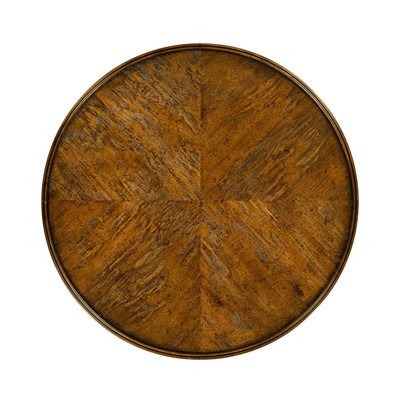 Jonathan Charles Casually Country Country Walnut Round Lamp Table