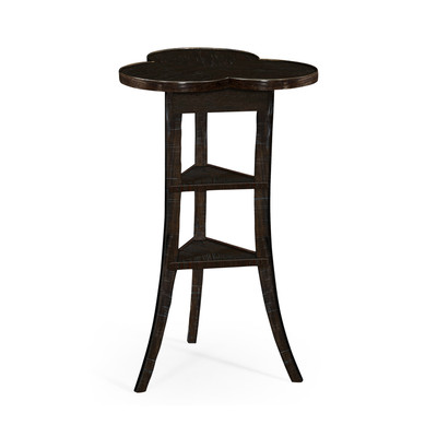 Jonathan Charles Casually Country Trefoil Side Table In Dark Ale