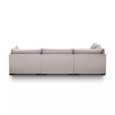 Four Hands Westwood 4 - Piece Sectional - Right Facing W/ Ottoman - Bayside Pebble