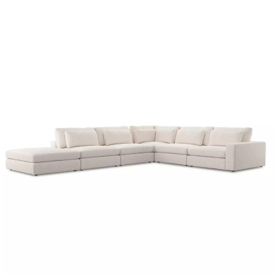 Four Hands Bloor 5 - Piece Sectional - Raf Sofa W/ Ottoman - Essence Natural