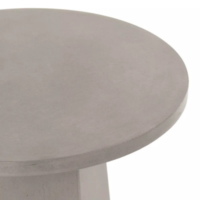 Four Hands Bowman Outdoor End Table - Grey Concrete