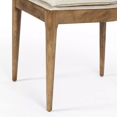 Four Hands Britt Dining Chair - Toasted Nettlewood W/ Savile Flax