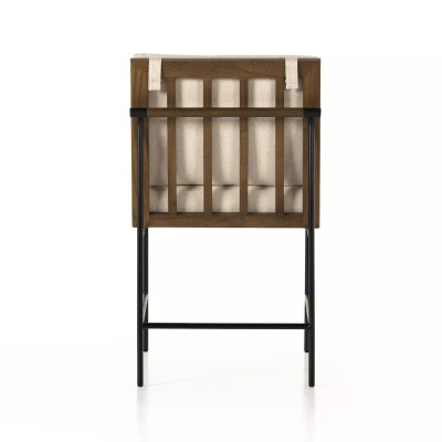 Four Hands Crete Dining Chair - Savile Flax W/ Brown Frame