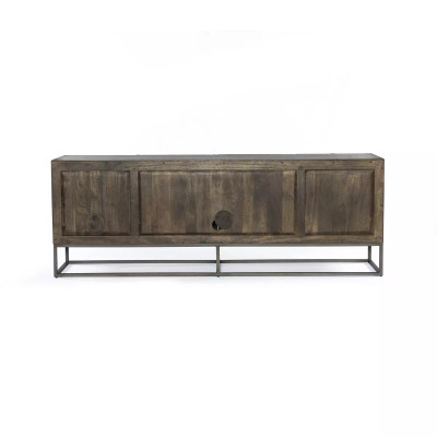 Four Hands Kelby Media Console - Carved Vintage Brown