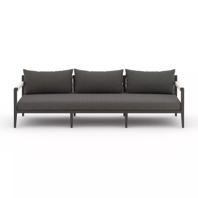 Four Hands Sherwood Outdoor Sofa, Bronze - 93" - Charcoal