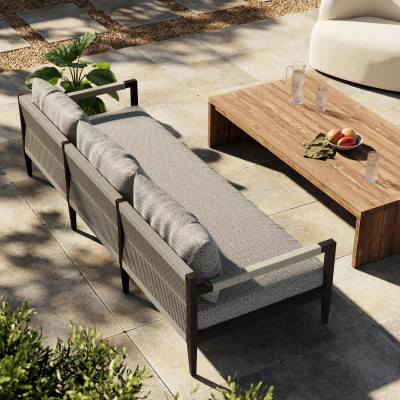 Four Hands Sherwood Outdoor Sofa, Bronze - 93" - Faye Ash