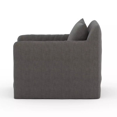 Four Hands Dade Outdoor Slipcover Swivel Chair - Charcoal
