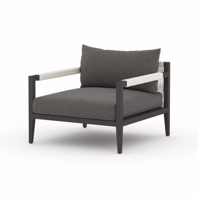 Four Hands Sherwood Outdoor Chair, Bronze - Charcoal