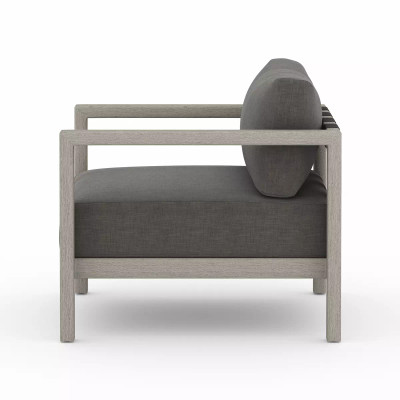 Four Hands Sonoma Outdoor Chair, Weathered Grey - Charcoal