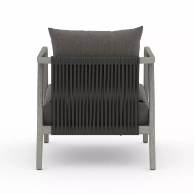 Four Hands Numa Outdoor Chair - Weathered Grey - Charcoal