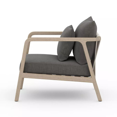 Four Hands Numa Outdoor Chair - Washed Brown - Charcoal (Closeout)