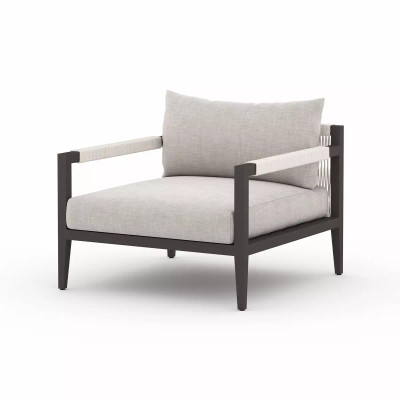 Four Hands Sherwood Outdoor Chair, Bronze - Stone Grey