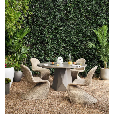 Four Hands Bowman Outdoor Dining Table - Grey Concrete