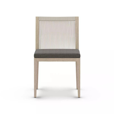 Four Hands Sherwood Outdoor Dining Chair, Washed Brown - Charcoal