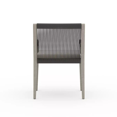 Four Hands Sherwood Outdoor Dining Armchair, Weathered Grey - Stone Grey