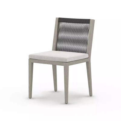 Four Hands Sherwood Outdoor Dining Chair, Weathered Grey - Stone Grey