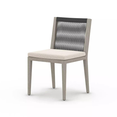 Four Hands Sherwood Outdoor Dining Chair, Weathered Grey - Faye Sand