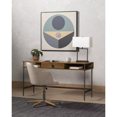 Four Hands Edna Desk Chair - Fedora Oatmeal (Closeout)