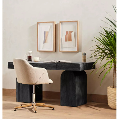 Four Hands Edna Desk Chair - Fedora Oatmeal