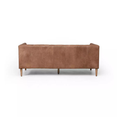 Four Hands Williams Leather Sofa - 75" - Natural Washed Chocolate