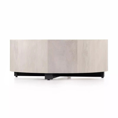 Four Hands Hudson Round Coffee Table - Ashen Walnut