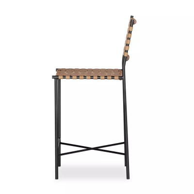 Four Hands Garza Counter Stool - Natural Leather (Closeout)