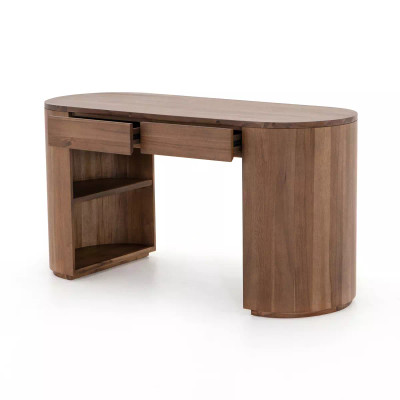 Four Hands Pilar Desk - Caramel Brown Veneer