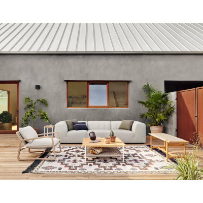 Four Hands Gwen Outdoor 3 - Piece Sectional Sofa - Faye Ash