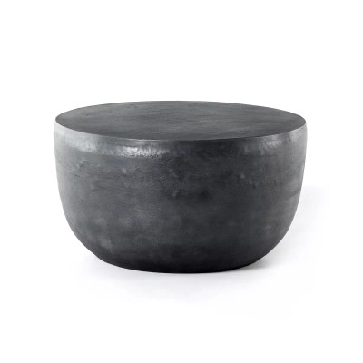 Four Hands Basil Outdoor End Table - Aged Grey