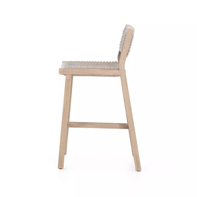 Four Hands Delano Outdoor Counter Stool - Washed Brown