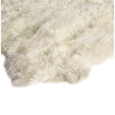 Four Hands Lalo Lambskin Rug - Cream - 3.25X6'
