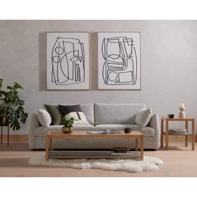 Four Hands Lalo Lambskin Rug - Cream - 3.25X6'