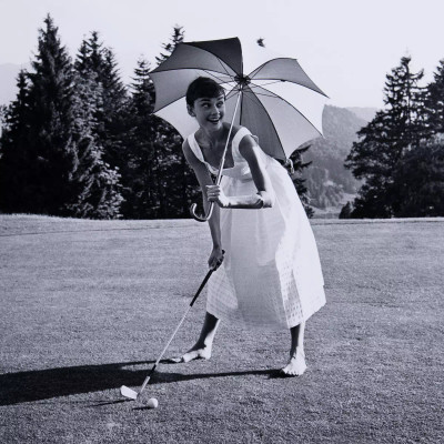 Four Hands Golfing Hepburn by Getty Images - 40X40"