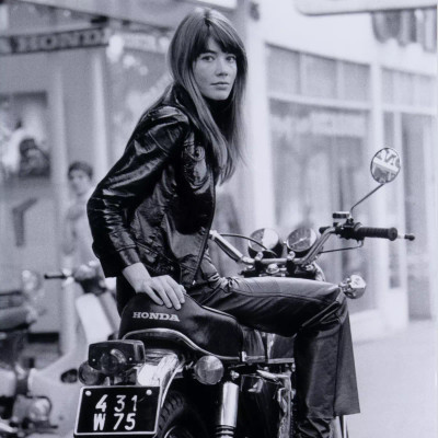 Four Hands Françoise Hardy On Bike by Getty Images - 30X40"