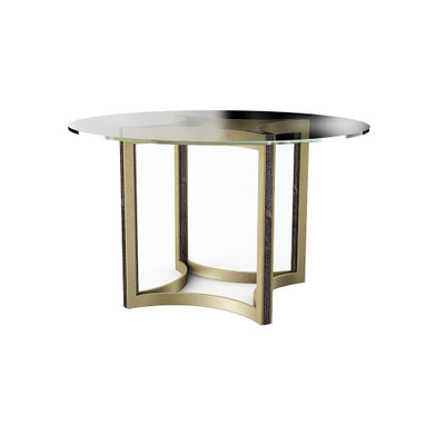 Caracole Remix Glass Top Dining Table 48"