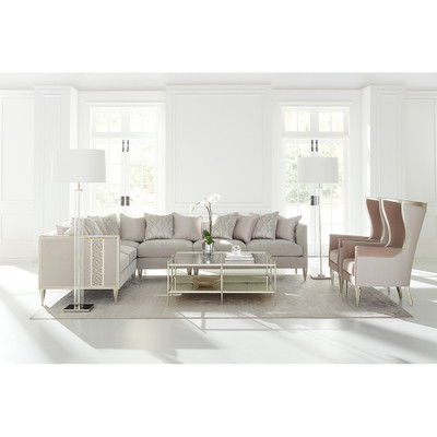 Caracole Fret Knot Laf Loveseat