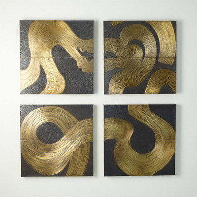 Studio A Currents Wall Panel - Brass/Bronze - D