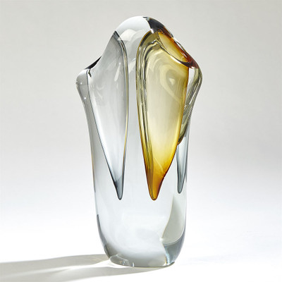 Studio A Duet Vase - Amber/Grey - Sm