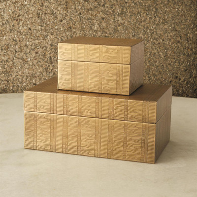 Kokoro Etched Box - Brass - Lg