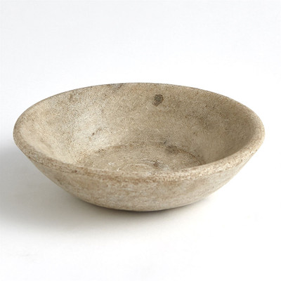 Studio A Marble Bowl - Antiqued White