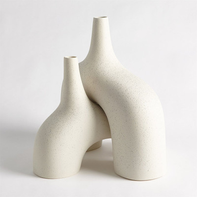 Stretch Vase - Cream Stone - Sm