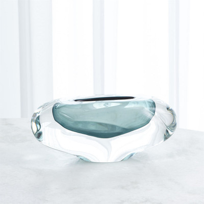 Global Views Abstract Bean Vase - Azure - Lg