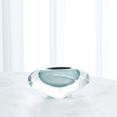 Global Views Abstract Bean Vase - Azure - Sm