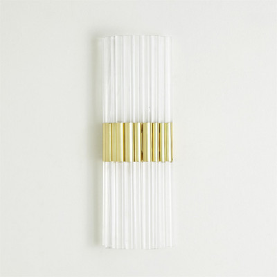 Global Views Acrylic Sconce - Brass - HW