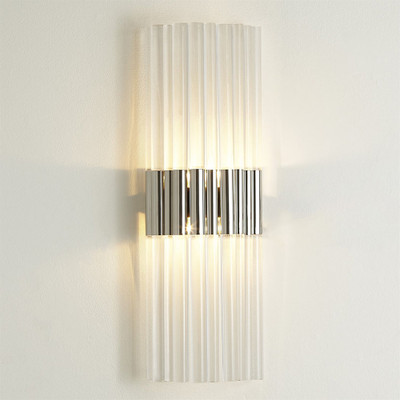 Global Views Acrylic Sconce - Nickel - HW