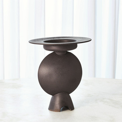Camille Geometric Vase - Black