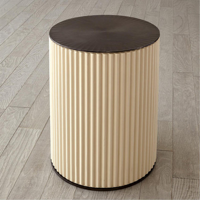 Global Views Camille Side Table - Bronze