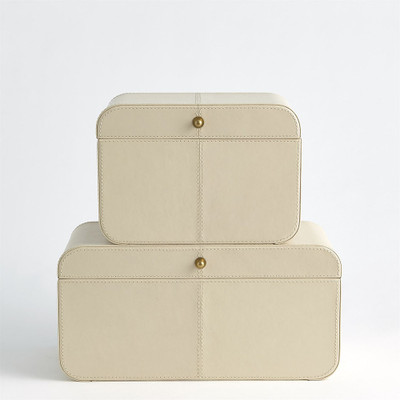 Curved Corner Box - Ivory - Lg