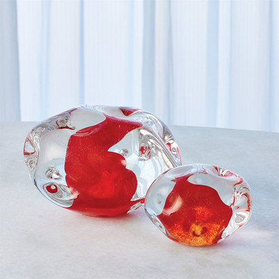 Global Views Dimple Paperweight - Cinnabar - Sm