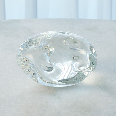 Global Views Dimple Paperweight - Clear - Lg